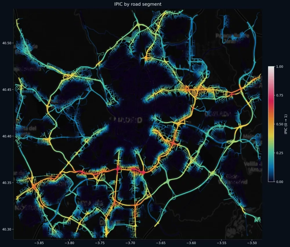 IPIC Traffic Risk Map — Madrid